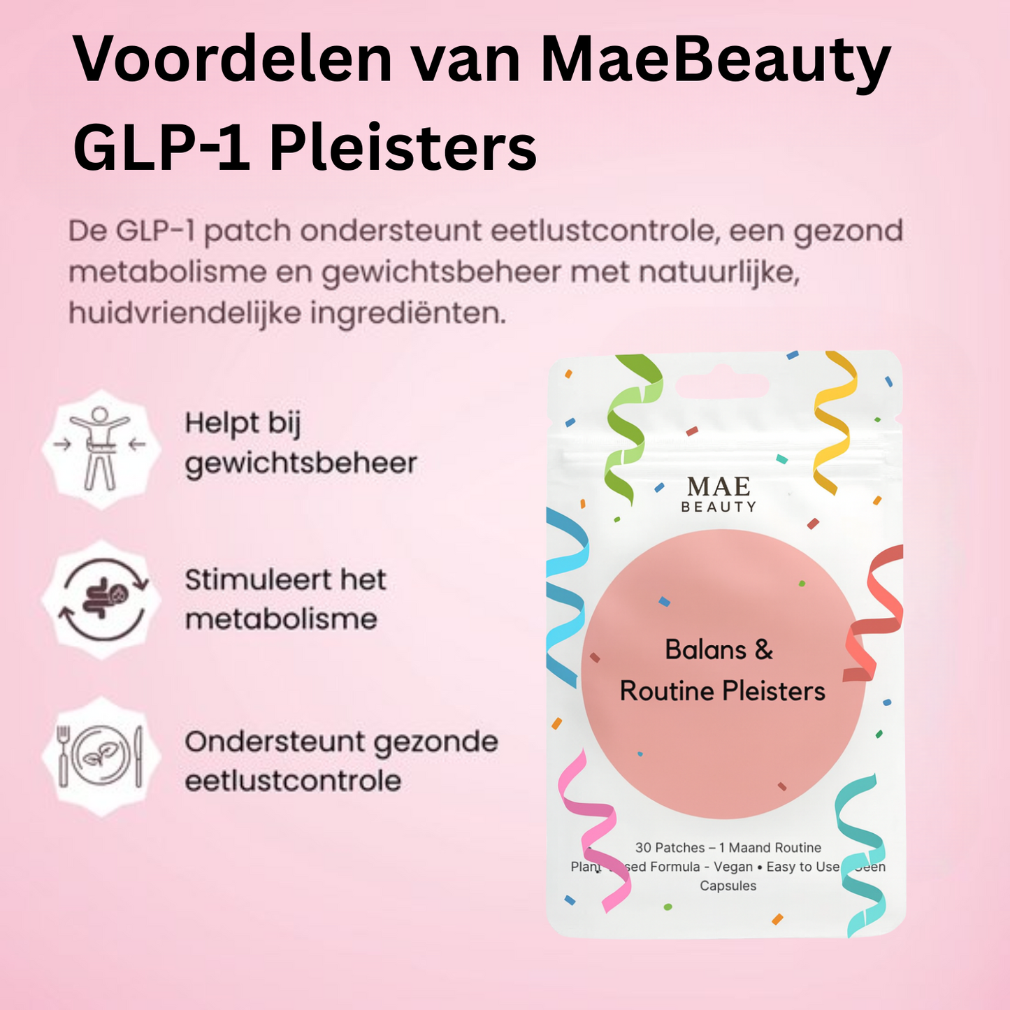 GLP-1 Pleisters - Minder snackmomenten, meer balans