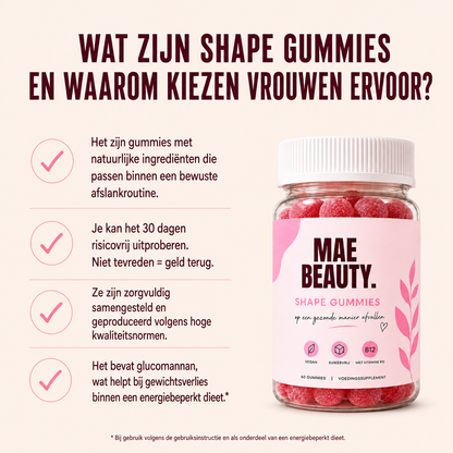 Shape Gummies - Gezond afvallen zonder honger